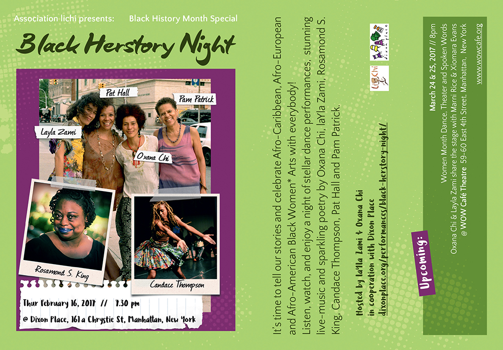 Flyer Black herstory month 2017